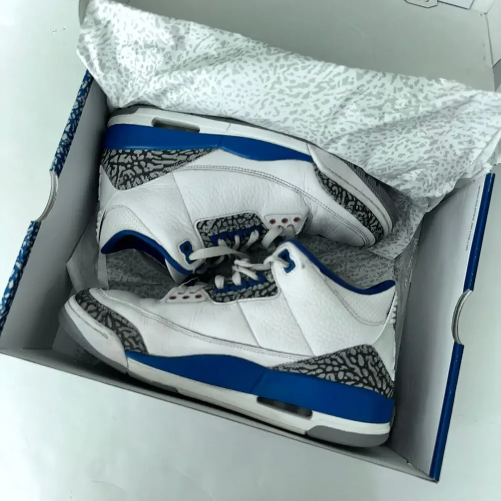 Air Jordan 3 Retro men’s sneakers size 8
